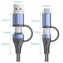 Vention Cable USB 2.0 4 en 1 de 1m Negro y Azul